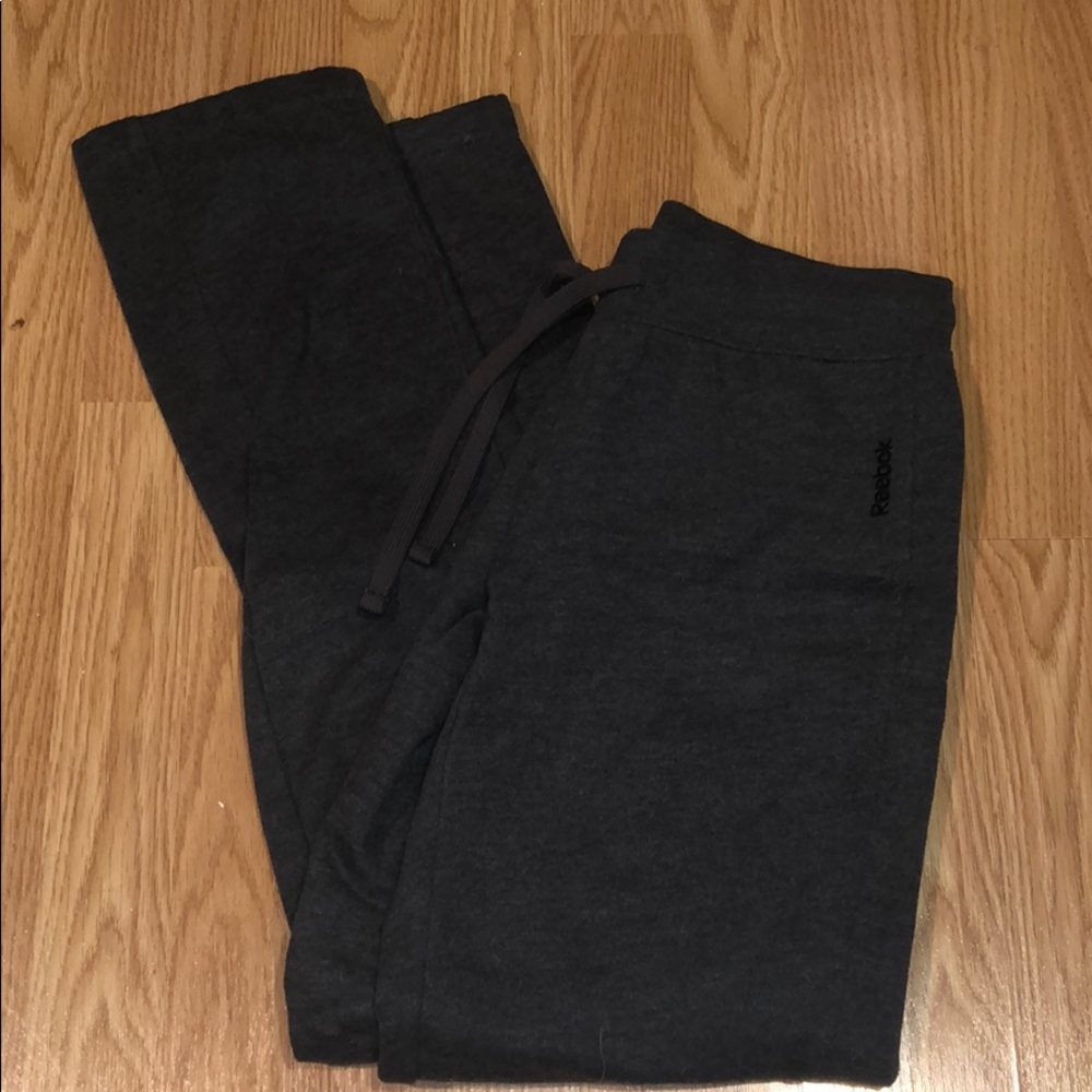 Gray Reebok sweatpants